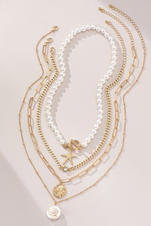 BEACH DAY NECKLACE SET