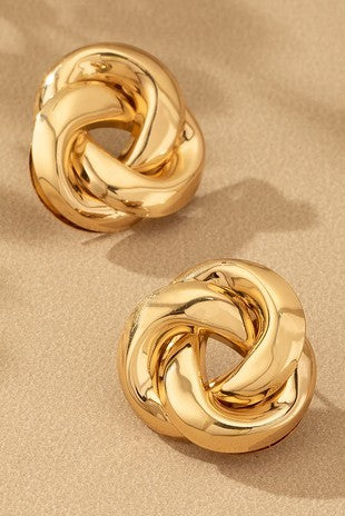 CLASSIC KNOT STUD EARRINGS