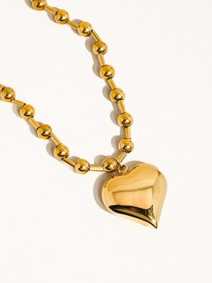 18K NON-TARNISH HEART NECKLACE