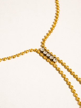 STARDALL CZ LARIAT NECKLACE