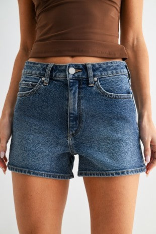 Golden Hour High-Rise Denim Shorts