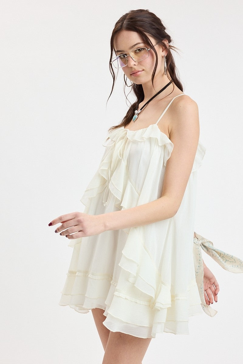 WILLOW CHIFFON MINI DRESS