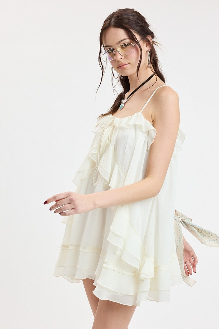 WILLOW CHIFFON MINI DRESS