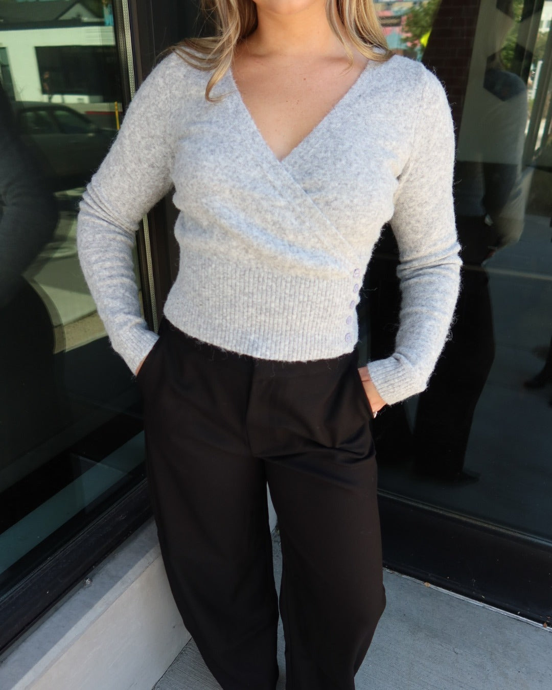 Ambrose Wrap Knit Top