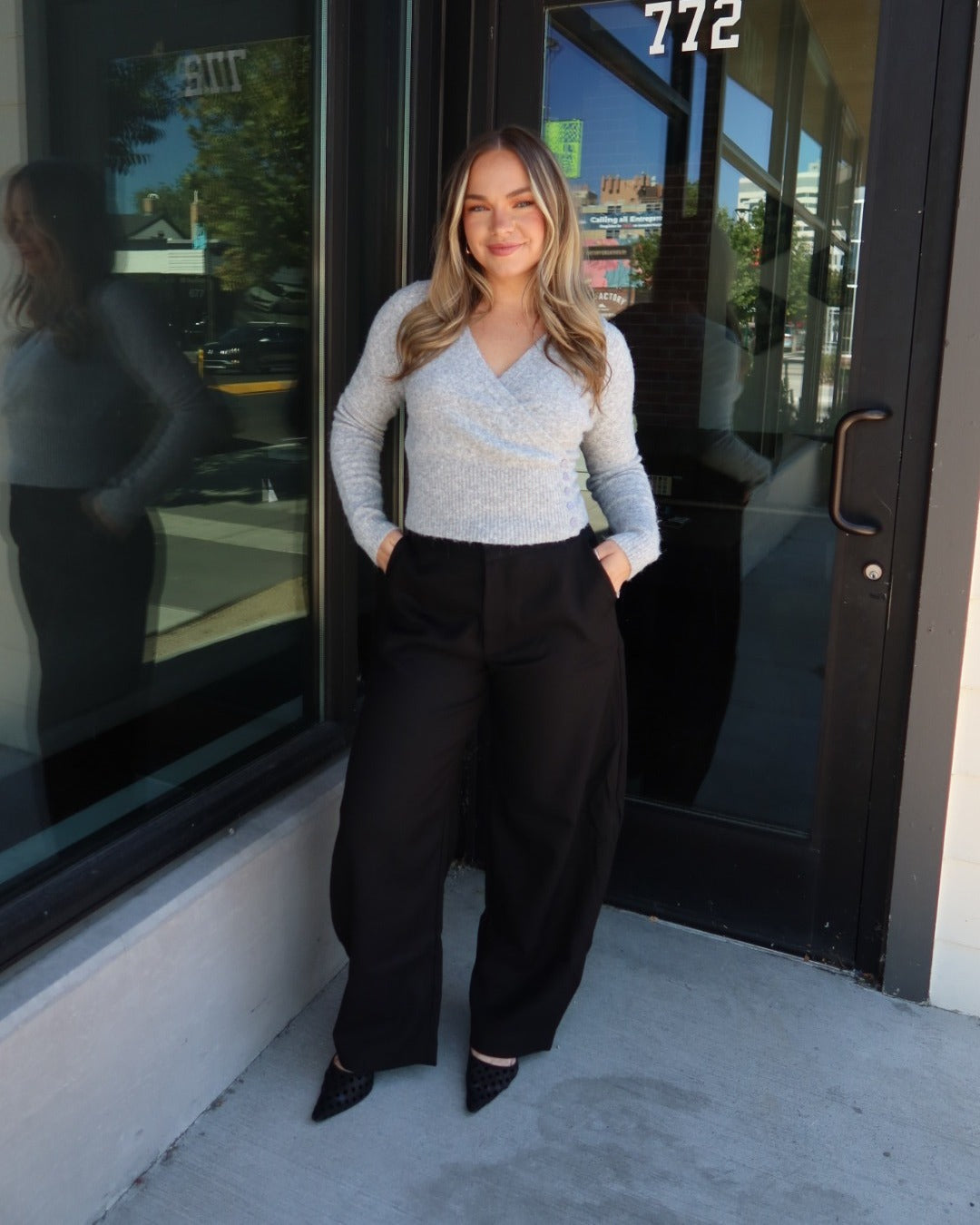 Ambrose Wrap Knit Top