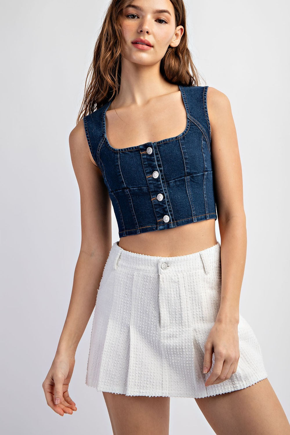 KARLEE DENIM CROP TOP