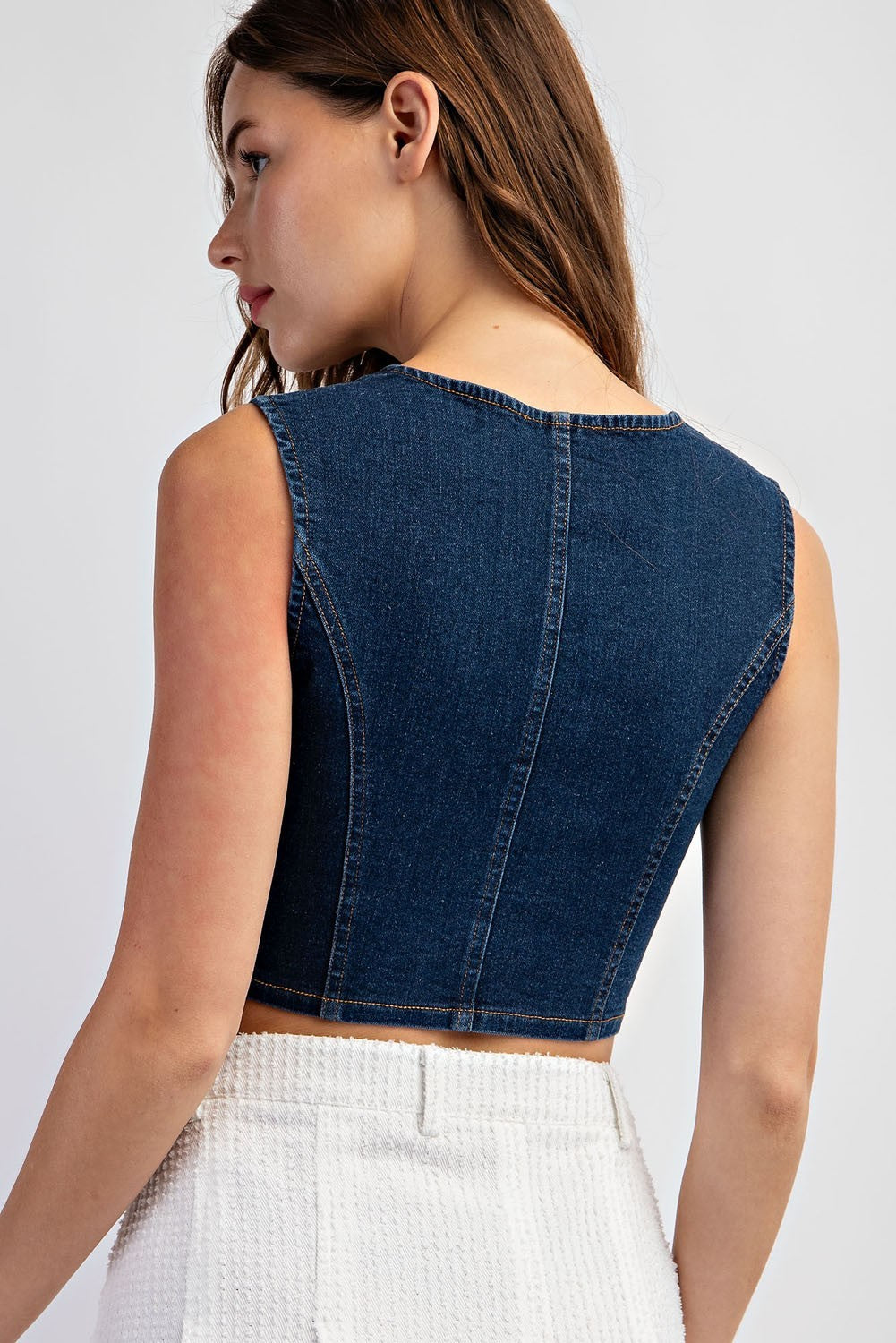 KARLEE DENIM CROP TOP