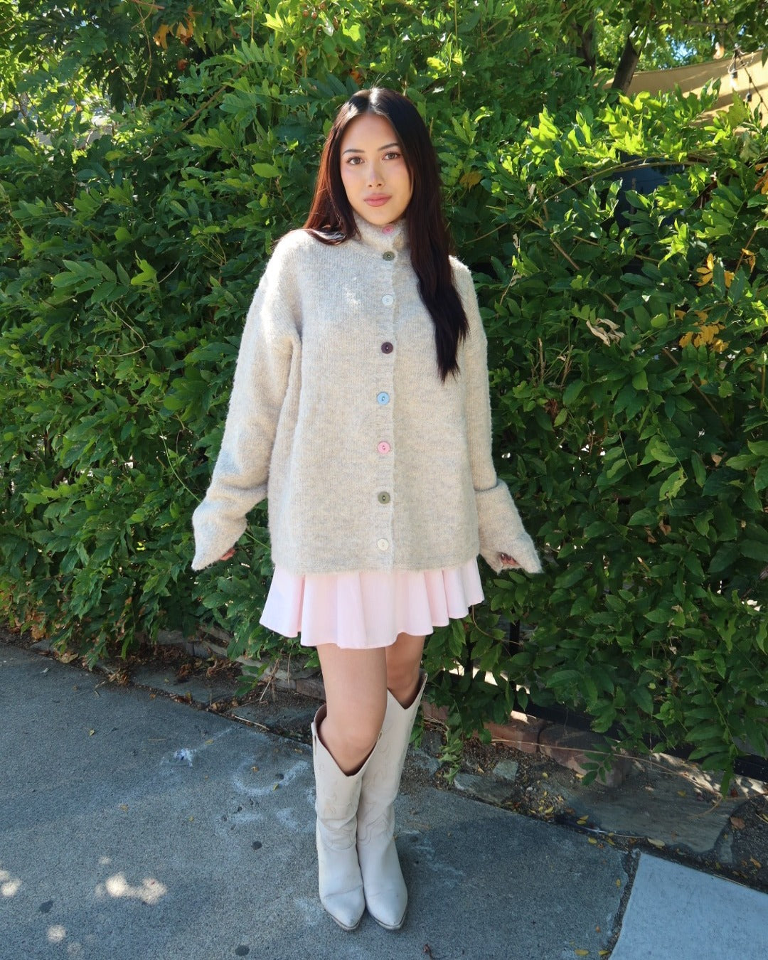 Keira Funnel Neck Knitted Pullover