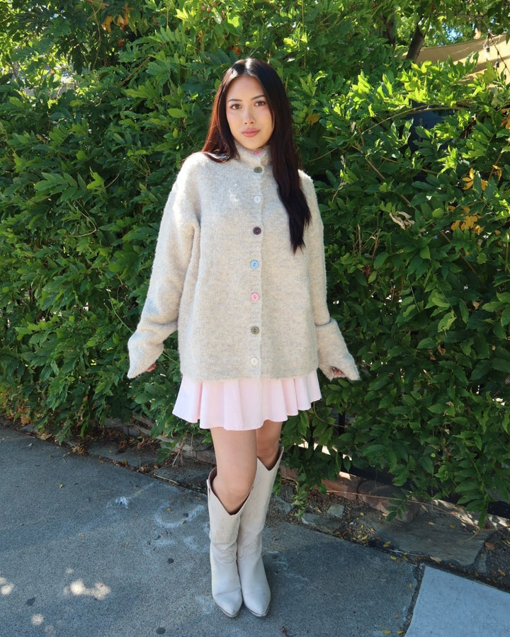 Keira Funnel Neck Knitted Pullover