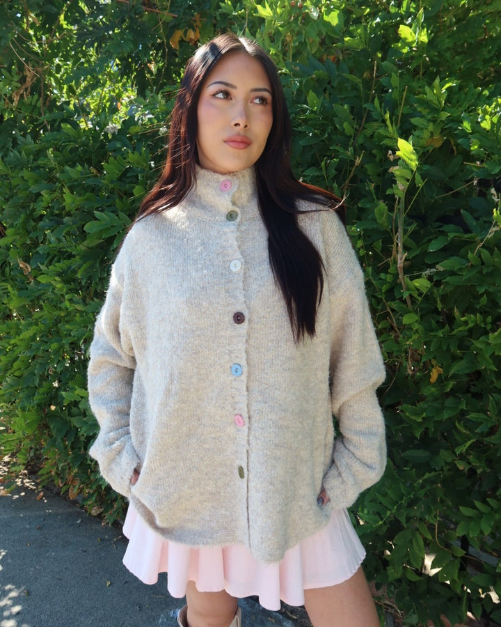 Keira Funnel Neck Knitted Pullover