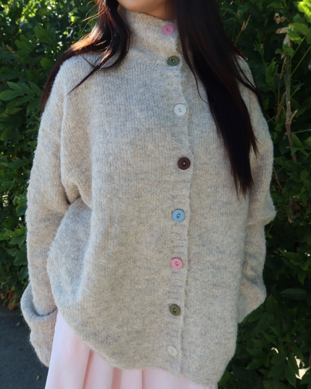 Keira Funnel Neck Knitted Pullover
