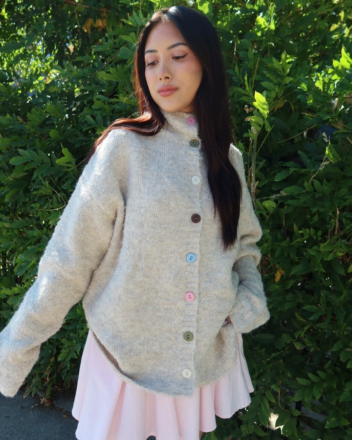 Keira Funnel Neck Knitted Pullover