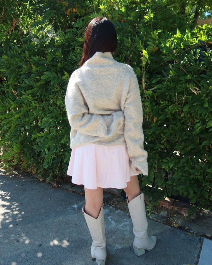 Keira Funnel Neck Knitted Pullover